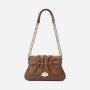 Minimally designed Maillard style pleated small bag, light luxury shoulder bag